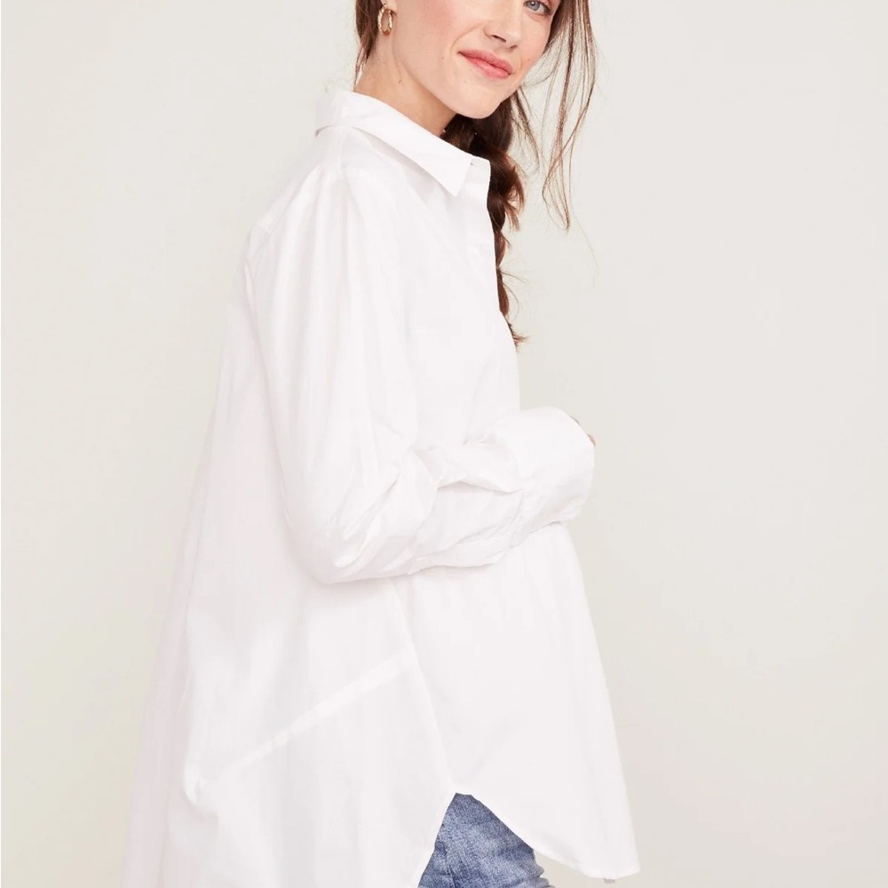 HATCH Maternity Women's White Button Down Shirt